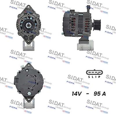 Sidat A12DR1074A2 - Alternator autospares.lv