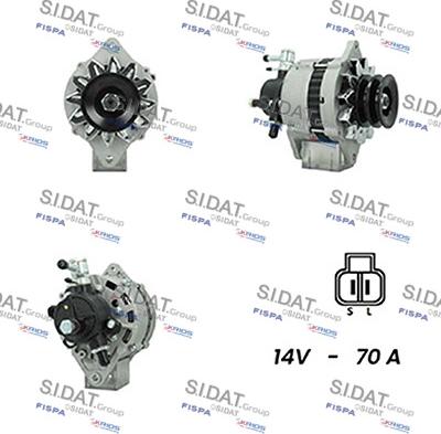 Sidat A12HT0160A2 - Alternator autospares.lv