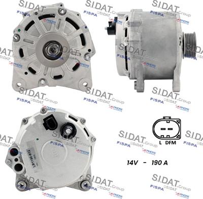 Sidat A12HT0832 - Alternator autospares.lv