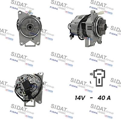 Sidat A12HT0346A2 - Alternator autospares.lv