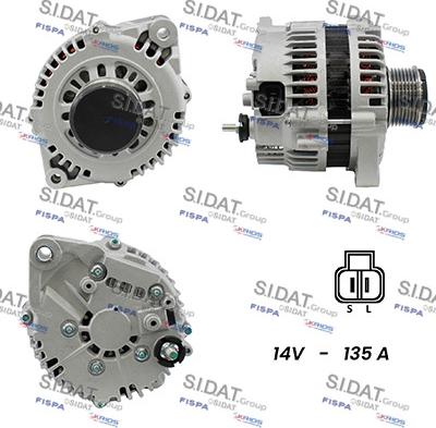 Sidat A12HT0289A2 - Alternator autospares.lv