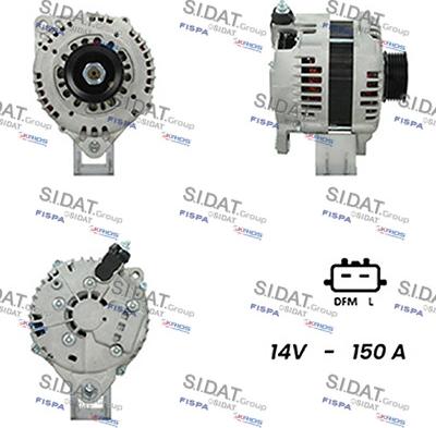 Sidat A12HT1029A2 - Alternator autospares.lv