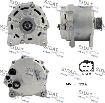 Sidat A12HT1260 - Alternator autospares.lv