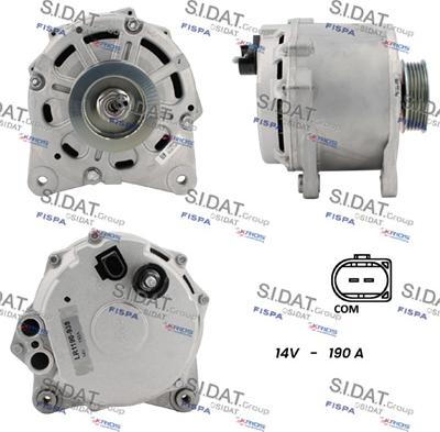 Sidat A12HT1267 - Alternator autospares.lv