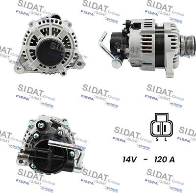 Sidat A12HY0045A2 - Alternator autospares.lv