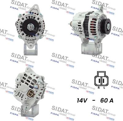 Sidat A12HY0218 - Alternator autospares.lv