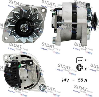 Sidat A12MA0917A2 - Alternator autospares.lv