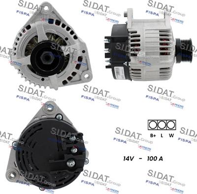 Sidat A12MA1286A2 - Alternator autospares.lv