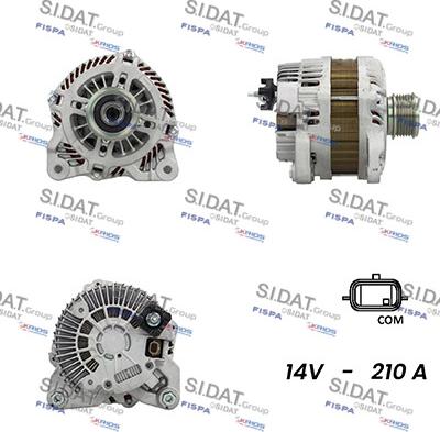 Sidat A12MH0424A2 - Alternator autospares.lv