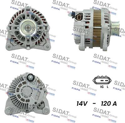 Sidat A12MH0698 - Alternator autospares.lv