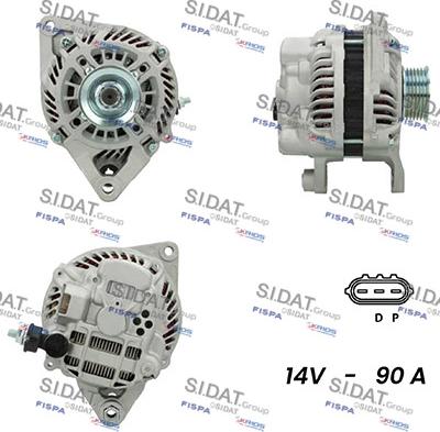 Sidat A12MH0654 - Alternator autospares.lv