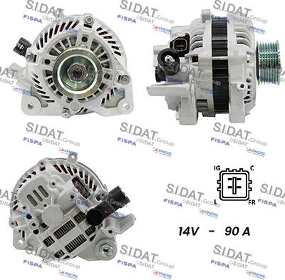 Sidat A12MH0625A2 - Alternator autospares.lv