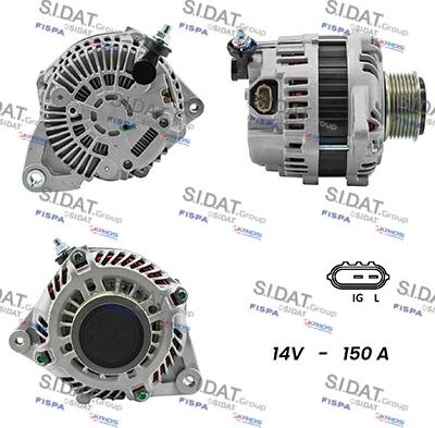 Sidat A12MH0093A2 - Alternator autospares.lv