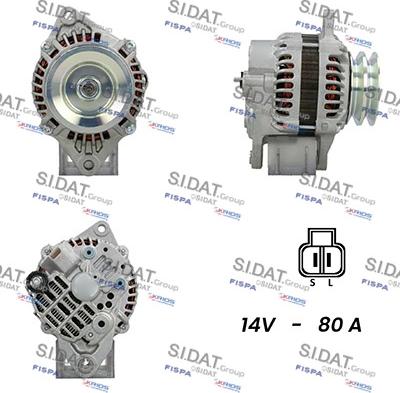 Sidat A12MH0164A2 - Alternator autospares.lv