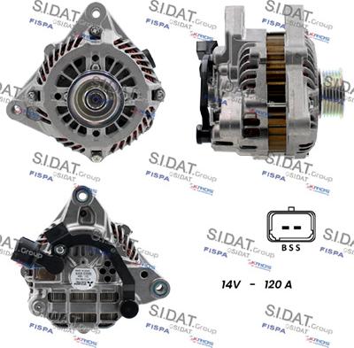 Sidat A12MH0809 - Alternator autospares.lv