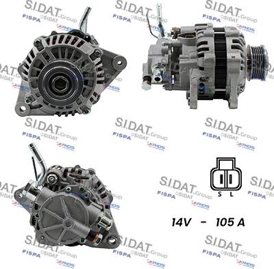 Sidat A12MH0365A2 - Alternator autospares.lv