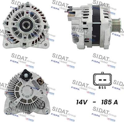 Sidat A12MH0281A2 - Alternator autospares.lv