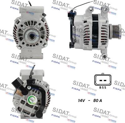 Sidat A12MH1205A2 - Alternator autospares.lv