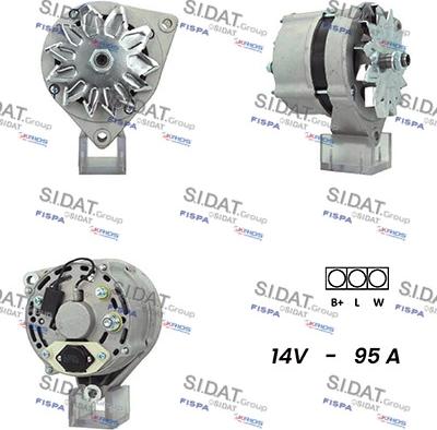 Sidat A12ML0927A2 - Alternator autospares.lv