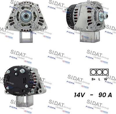 Sidat A12ML0287A2 - Alternator autospares.lv