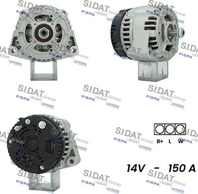 Sidat A12ML1058A2 - Alternator autospares.lv