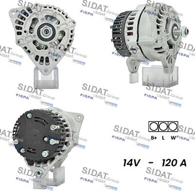 Sidat A12ML1085A2 - Alternator autospares.lv