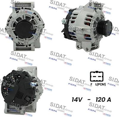 Sidat A12VA0462A2 - Alternator autospares.lv