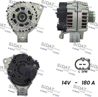 Sidat A12VA0406A2 - Alternator autospares.lv