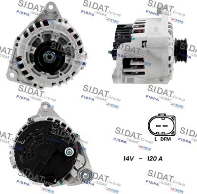 Sidat A12VA0500A2 - Alternator autospares.lv