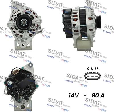 Sidat A12VA0670 - Alternator autospares.lv