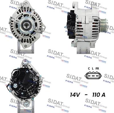 Sidat A12VA0671A2 - Alternator autospares.lv