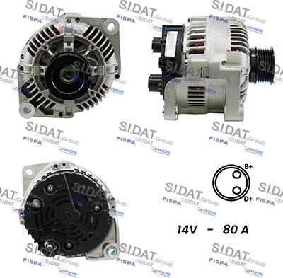 Sidat A12VA0029A2 - Alternator autospares.lv