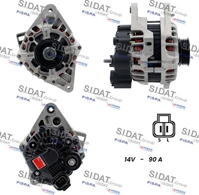 Sidat A12VA0165 - Alternator autospares.lv