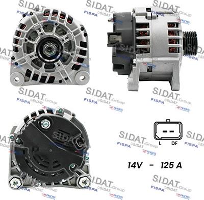 Sidat A12VA0292A2 - Alternator autospares.lv