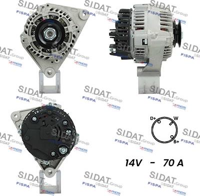 Sidat A12VA0246A2 - Alternator autospares.lv