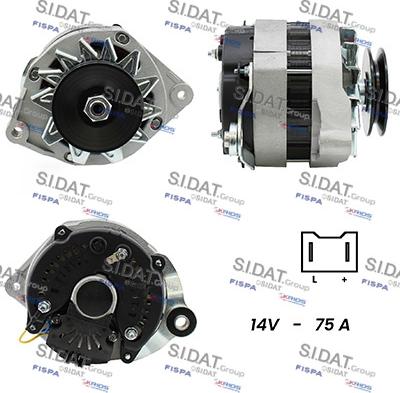 Sidat A12VA1004A2 - Alternator autospares.lv