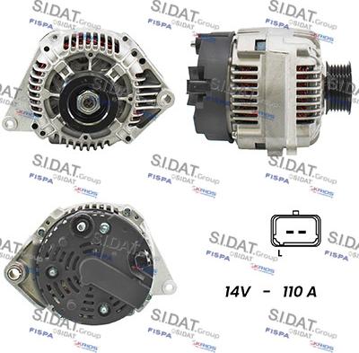 Sidat A12VA1014A2 - Alternator autospares.lv