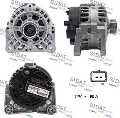 Sidat A12VA1246 - Alternator autospares.lv