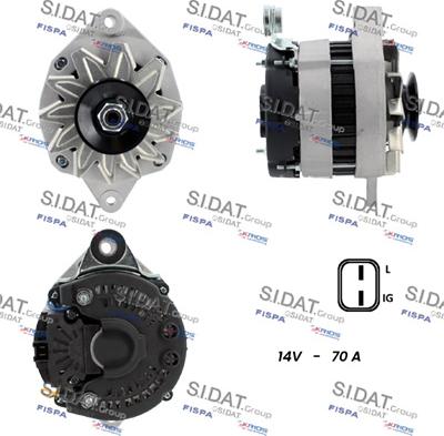 Sidat A12VA1289A2 - Alternator autospares.lv