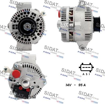 Sidat A12VS1274A2 - Alternator autospares.lv