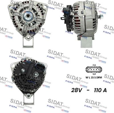 Sidat A24BH0043 - Alternator autospares.lv