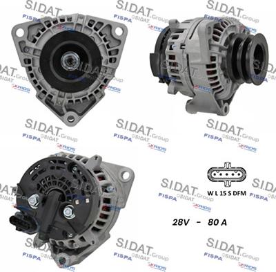 Sidat A24BH0052 - Alternator autospares.lv