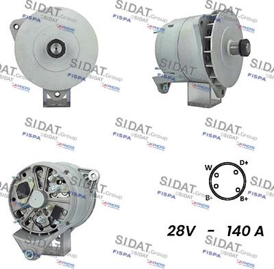 Sidat A24BH0080A2 - Alternator autospares.lv