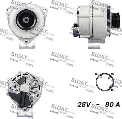 Sidat A24BH0034A2 - Alternator autospares.lv