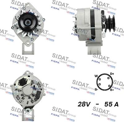 Sidat A24BH0102A2 - Alternator autospares.lv