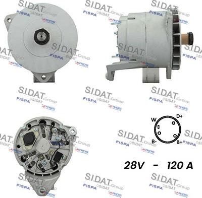 Sidat A24BH0136 - Alternator autospares.lv