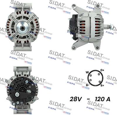 Sidat A24BH0126 - Alternator autospares.lv