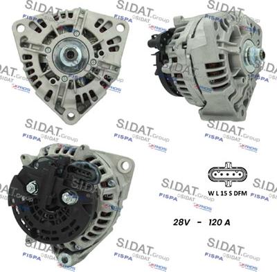 Sidat A24BH0122 - Alternator autospares.lv