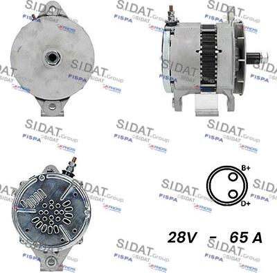 Sidat A24DE0143A2 - Alternator autospares.lv