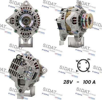 Sidat A24MH0108A2 - Alternator autospares.lv